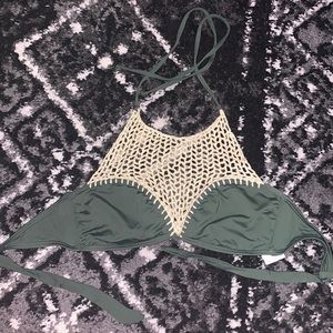 Bikini lab crochet bikini top side medium